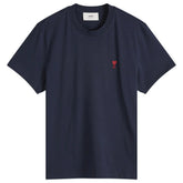 Ami Paris Ami De Coeur T-Shirt Navy Red