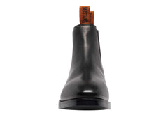 Mustang Mens Signature Pull Up Black Leather Boots