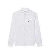 Lacoste Regular Fit Striped Linen Shirt