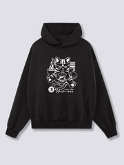 Front Print - Boozy Cat Hoodie