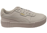 Puma Carina 3.0 Womens Leather Lace Up Casual Shoes White
