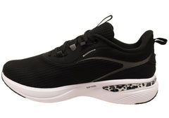 Puma Softride Charm Animal Womens Athletic Shoes Black White