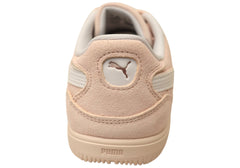 Puma K Moda SD Womens Leather Casual Shoes Jasmine Flower White Gold