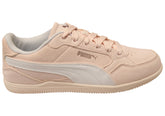 Puma K Moda SD Womens Leather Casual Shoes Jasmine Flower White Gold