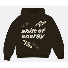 Broken Planet Market Shift of Energy Hoodie Dark Brown
