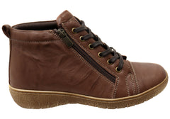 Cabello Comfort 7232-420 Womens Comfort Leather European Ankle Boots