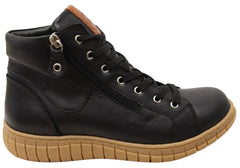 Cabello Comfort Reagan Womens Comfortable Leather European Ankle Boots