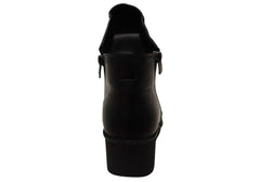Cabello Comfort Ella Womens Leather European Wedge Ankle Boots