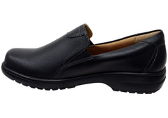 Nurse Mates Meredith Womens Comfortable Wide Fit Leather Slip On Shoes