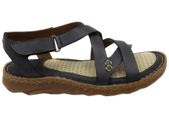 Born Trinidad Sport Womens Leather Sandals With Cushioned Footbed