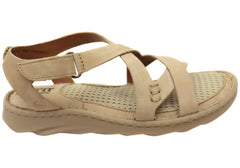 Born Trinidad Sport Womens Leather Sandals With Cushioned Footbed
