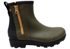 Bogs Womens Comfortable Holly Rain Zip Womens Casual Waterproof Boots