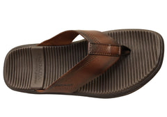 Pegada Jude Mens Comfortable Leather Thongs Sandals Made In Brazil