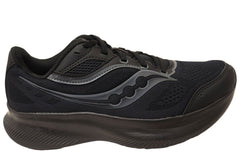 Saucony Womens Cohesion 18 Wide Fit Athletic Shoes Triple Black