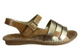 Andacco Aprili Womens Comfortable Flat Leather Sandals Made In Brazil