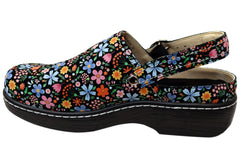 Alegria Oli Womens Comfortable Leather Clogs Shoes Wonder Wall