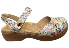 Alegria Opal Womens Comfortable Leather Shoes Summer Thyme