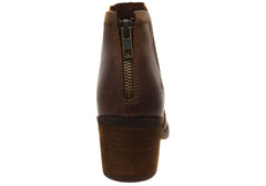 Born Reece Womens Comfortable Leather Mid Heel Ankle Boots