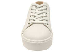 Born Mira Womens Comfortable Leather Lace Up Sneakers