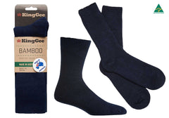6 Pairs of KingGee Mens Bambo Work Socks Made In Australia