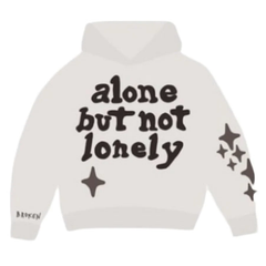 Broken Planet Market Alone But Not Lonely Hoodie White