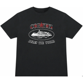Corteiz Rules the World Stars Black Tee