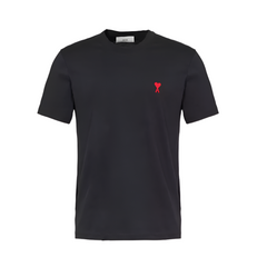 Ami Paris Ami De Coeur T-shirt Black/Red
