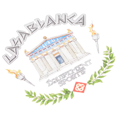 Casablanca Le Temple Du Sport T-Shirt White