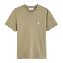 Ami Paris Ami De Coeur T-shirt Khaki