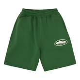 Corteiz Island Puff Print Sweatshort Green