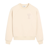 AMI Paris Ami De Coeur Sweatshirt White Cream
