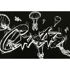 Corteiz Allstarz Skydiver Tee Black