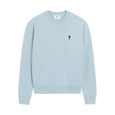 Ami Paris Ami De Couer Crewneck Sweatshirt Ciel