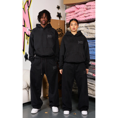 Broken Planet Basics Straight-Leg Sweatpants Washed Black