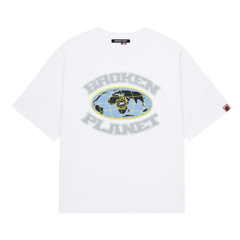 BROKEN PLANET GRID TEE WHITE