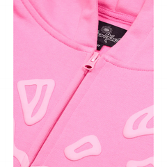Broken Planet Zip Up Hoodie Candy Pink