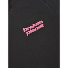 Broken Planet Star Girl Tee Black Candy Pink