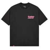 Broken Planet Star Girl Tee Black Candy Pink