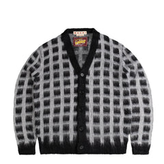 Marni Brushed Check Fuzzy Wuzzy Cardigan