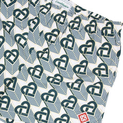 CASABLANCA HEART MONOGRAM PRINTED SWIM SHORTS Printed Swim Shorts Green