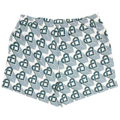 CASABLANCA HEART MONOGRAM PRINTED SWIM SHORTS Printed Swim Shorts Green