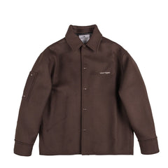 Courreges Embroidered Wool & Silk Overshirt