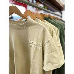 Broken Planet Market Basics T-Shirt Bone White