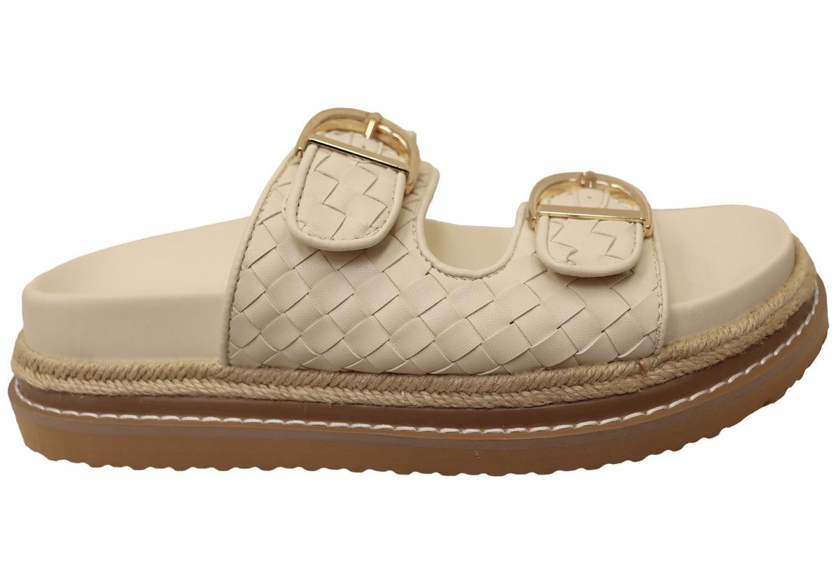Billini Anastasia Womens Comfortable Platform Slides Sandals