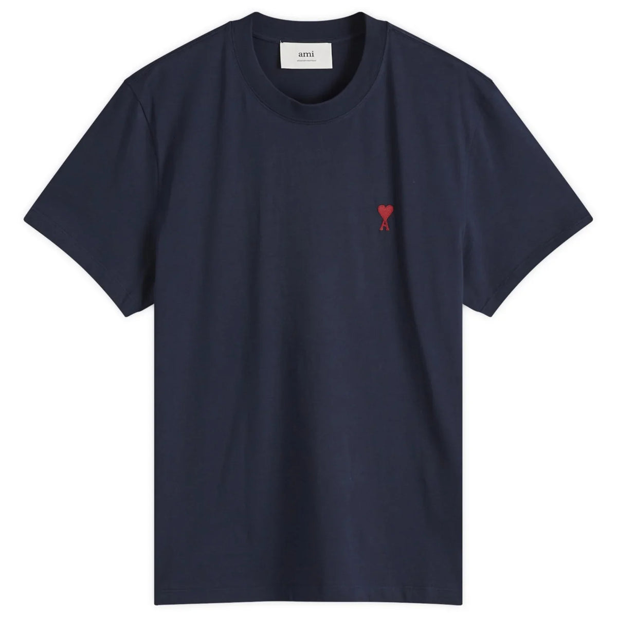 Ami Paris Ami De Coeur T-Shirt Navy Red