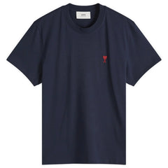 Ami Paris Ami De Coeur T-Shirt Navy Red