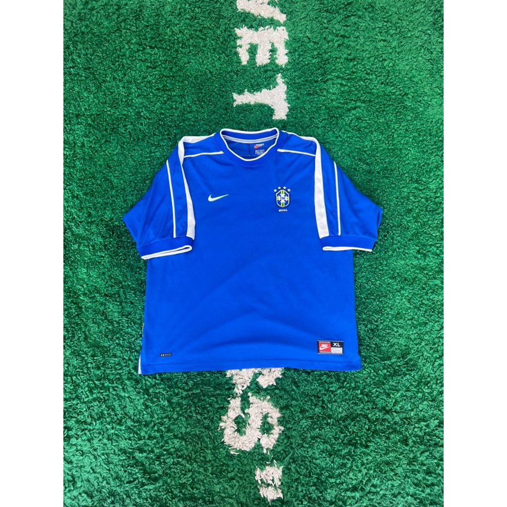 BRAZIL 1998/00 Away Nike Football Jersey XL