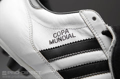 adidas Copa Mundial FG Boots - White/Black/Gold - Running White-Black