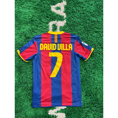 Barcelona Home Shirt 2010-2011 Villa #7 S