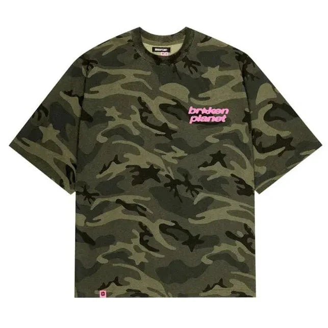 Broken Planet Star Logo Tee Camo
